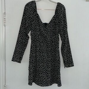 CJ Cruz Daisy Dress in Black and White Floral | M